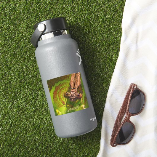 Pssst. Happy Damselfly Foto Sticker (HydroFlask Insitu)