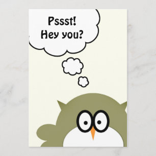 Pssst ! Hé vous ? Invitation de fête