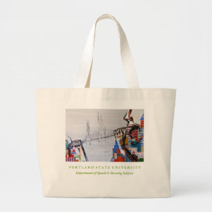 PSU SPHR Grote katoenkatoen Canvas tas (natuurlijk