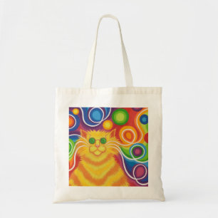 Psy-cat-delic canvas tas