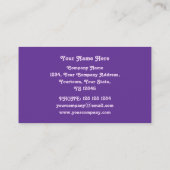 Psy-cat-delic carte de visite rose pourpre dos (Dos)