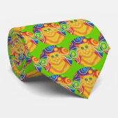 Psy-cat-delic cravate verte (Roulé)