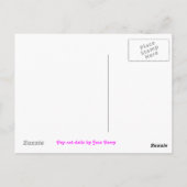 Psy-cat-delic Pink briefkaart verticaal (Achterkant)
