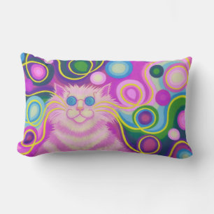 Psy-cat-delic Pink-worp kussen