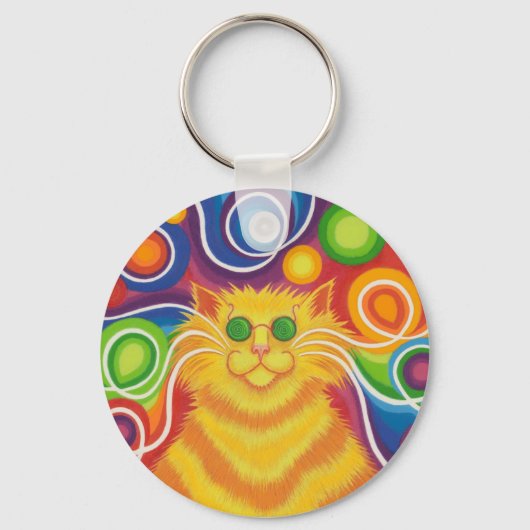 Psy-cat-delic sleutelhanger (Voorkant)