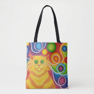 Psy-cat-delic sur tout le sac fourre-tout