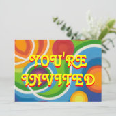 Psy-cat-delic 'You're Uitnodiging'-uitnodiging Kaart (Staand voorkant)