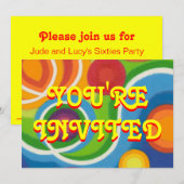 Psy-cat-delic 'You're Uitnodiging'-uitnodiging Kaart (Voorkant / Achterkant)