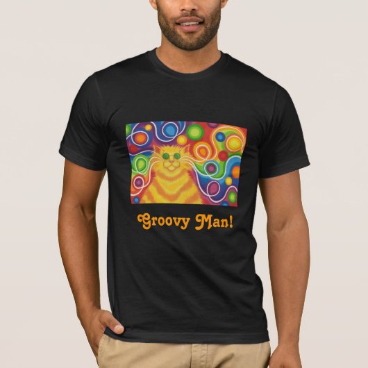'Psy-chat-delic "homme super !" T-shirt (Devant)