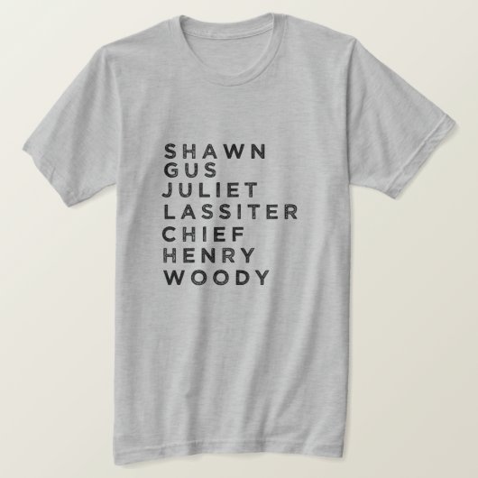 PSYCH CHARACTER Fan T-shirt (Design voorkant)