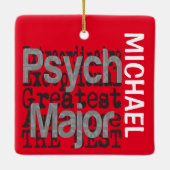 Psych Major Extraordinaire CUSTOM Keramisch Ornament (Achterkant)