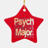 Psych Major Extraordinaire Keramisch Ornament (Achterkant)