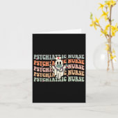 Psych Nurse Halloween Psychiatrische tandheelkunde Kaart (Gele Bloem)