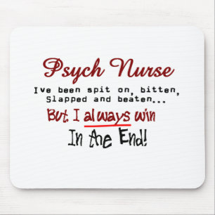 Psych Nurse Hilarious gezegden Gifts Muismat