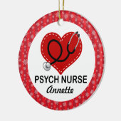 Psych Nurse kerstcadeau-versiering Keramisch Ornament (Links)