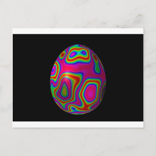 Psychadelic Easter Feestdagenkaart