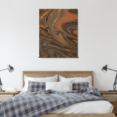Psychadelic Marble Liquid Art Paint Canvas Afdruk (Insitu (Slaapkamer))