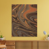 Psychadelic Marble Liquid Art Paint Canvas Afdruk (Insitu (Woonkamer))