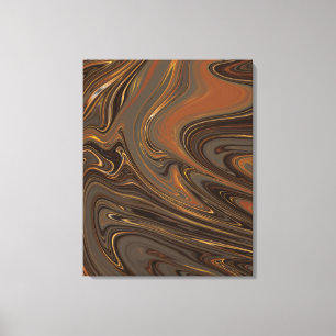Psychadelic Marble Liquid Art Paint Canvas Afdruk