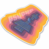 Psyche-Delic ruimtevaartuig Sticker (Voorkant)