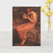 Psyche en gouden doos kaart (Gele Bloem)