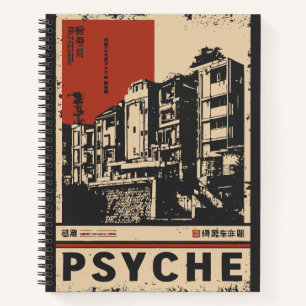 PSYCHE Japanse geïnspireerde stedelijke geest Notitieboek