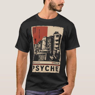 PSYCHE Japanse geïnspireerde stedelijke geest T-shirt