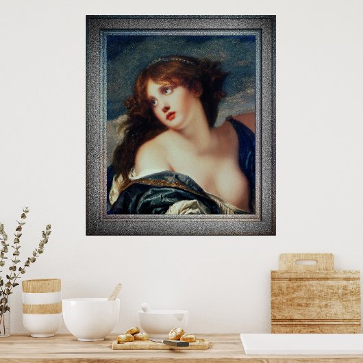 Psyche van Jean-Baptiste Greuze Poster (Keuken)