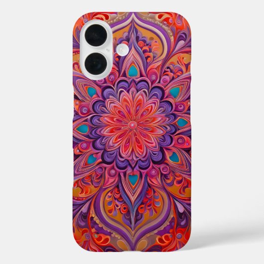 Psychedelia colorée Airbrush Art coque iphone (Verso)