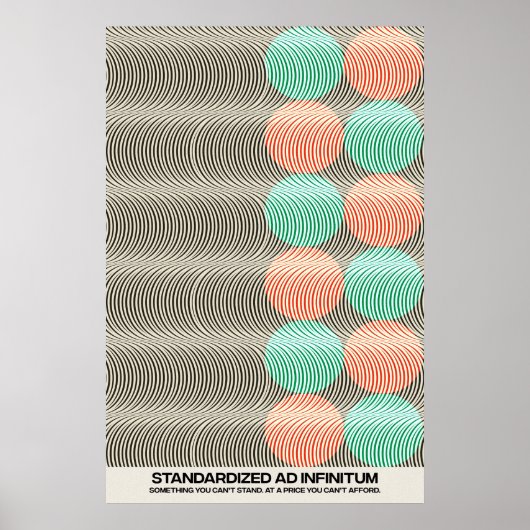 Psychedelia gestandaardiseerd en Infinitum Poster (Voorkant)
