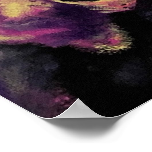 "Psychedelia" Poster d'art de la grappe crânienne (Coin)