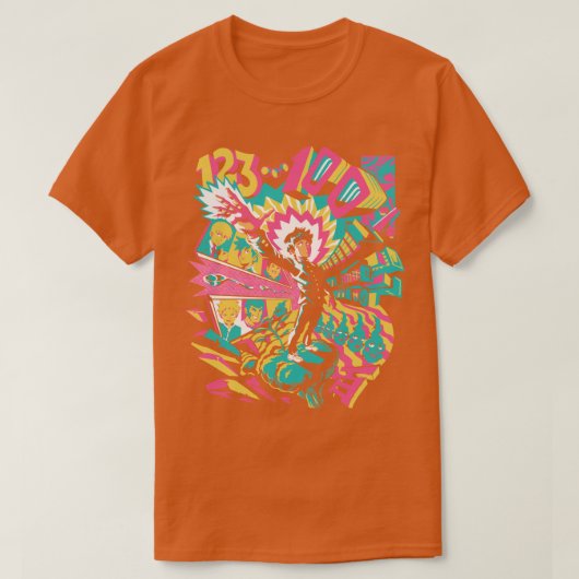 Psychedelic 100 t-shirt (Design voorkant)