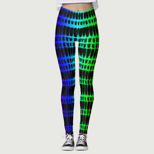Psychedelic 4 Colors Leggings (Voorkant)