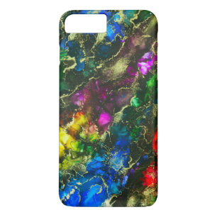 Psychedelic Abstract Alcohol Ink iPhone 8 Plus / 7 Plus Hoesje