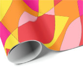 Psychedelic Abstract Cadeaupapier (Rol Hoek)