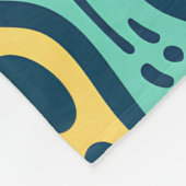 Psychedelic Abstract Fleece Deken (Hoek)