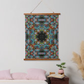 Psychedelic Abstracte Daisies Flower Art Hangend Wandkleed (Slaapkamer)