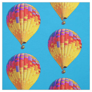 Psychedelic Abstracte Flying Hot Air ballon Stof