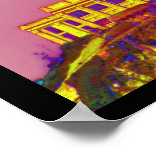 Psychedelic Alcatraz Poster (Hoek)