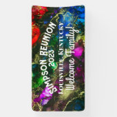 Psychedelic Alcohol Ink Abstract schilderen Spandoek (Verticaal)
