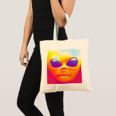 Psychedelic Alien Tote Bag (Voorkant (product))