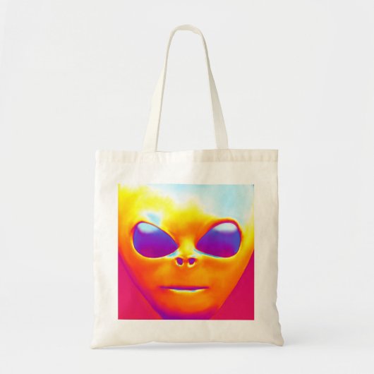 Psychedelic Alien Tote Bag (Voorkant)
