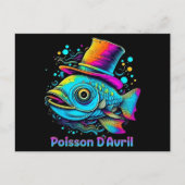 Psychedelic April Fish Briefkaart (Voorkant)