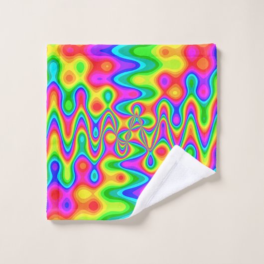 Psychedelic Art Bathroom Towel Set Bad Handdoek (Wasdoekje)