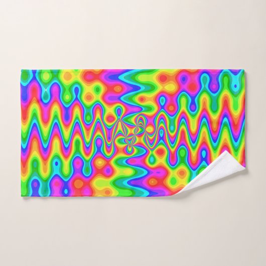 Psychedelic Art Bathroom Towel Set Bad Handdoek (Handdoek)