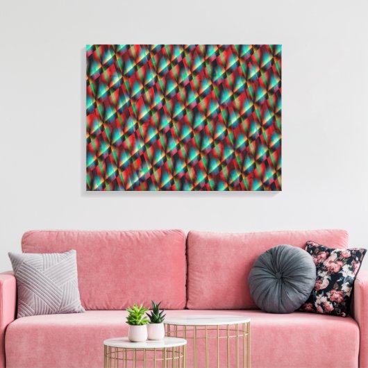Psychedelic Art Canvas Afdruk (Insitu (Woonkamer))