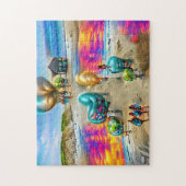 Psychedelic Balloons Welkom Thuispuzzel Legpuzzel (Verticaal)