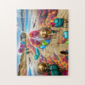 Psychedelic Balloons Welkom Thuispuzzel Legpuzzel (Verticaal)