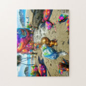 Psychedelic Balloons Welkom Thuispuzzel Legpuzzel (Verticaal)