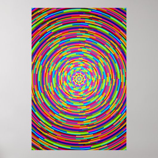Psychedelic Bars Poster (Voorkant)